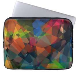 Abstracte mozaïekkunst | Modern geometrisch patroo Laptop Sleeve