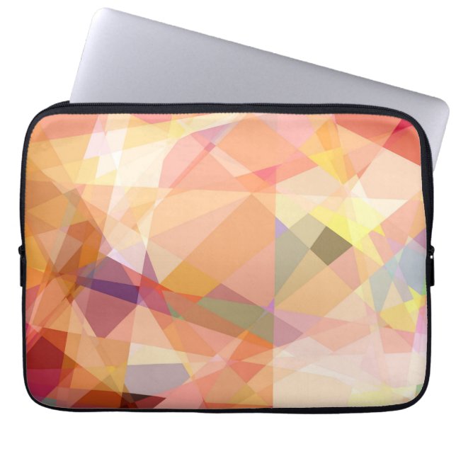Abstracte mozaïekkunst | Modern geometrisch patroo Laptop Sleeve (Voorkant)