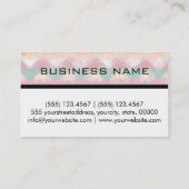 Abstracte mozaïekmonogram voor kunst #30 visitekaartje (Achterkant)