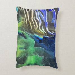 Abstracte mozaïektekening lichtgekerfd en satijn accent kussen