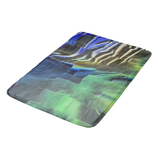 Abstracte mozaïektekening lichtgekerfd en satijn badmat (Gekanteld)