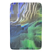 Abstracte mozaïektekening lichtgekerfd en satijn badmat (Voorkant Verticaal)