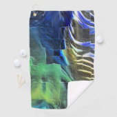 Abstracte mozaïektekening lichtgekerfd en satijn golfhanddoek (Insitu)