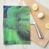 Abstracte mozaïektekening lichtgekerfd en satijn theedoek (Quarter Fold)