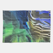 Abstracte mozaïektekening lichtgekerfd en satijn theedoek (Horizontaal)