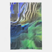 Abstracte mozaïektekening lichtgekerfd en satijn theedoek (Verticaal)