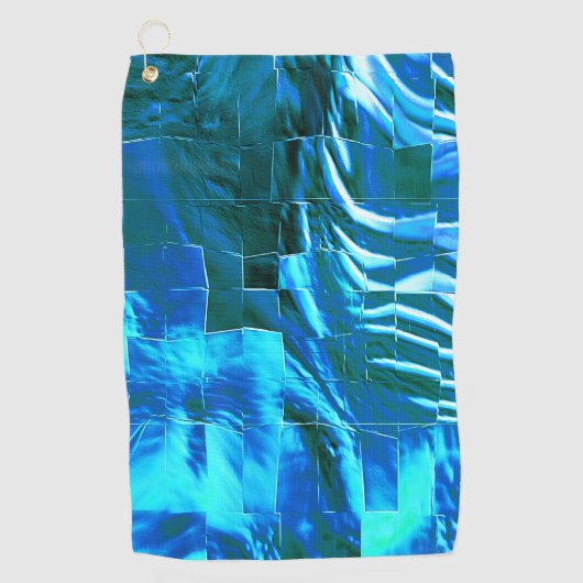 Abstracte mozaïektekening, lucht met licht satin? golfhanddoek (Voorkant)