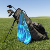 Abstracte mozaïektekening, lucht met licht satin? golfhanddoek (Groen)