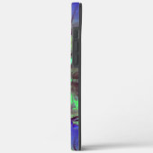 Abstracte mozaïektekening van roestgroen en blauw Case-Mate iPhone case (Achterkant / Links)