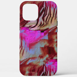 Abstracte mozaïektekening van roestroze en roestvr Case-Mate iPhone case