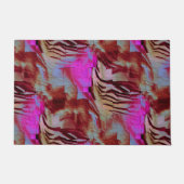 Abstracte mozaïektekening van roestroze en roestvr deurmat (Voorkant)