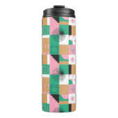 Abstracte mozaïekthermische getumbler thermosbeker (Voorkant)