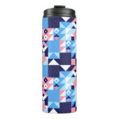 Abstracte mozaïekthermische getumbler thermosbeker (Voorkant)