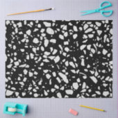 Abstracte mozaïekzwart-wit patroon tissuepapier (Craft)
