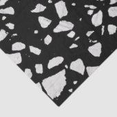 Abstracte mozaïekzwart-wit patroon tissuepapier (Detail)