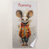 Abstracte muizenkleding strandlaken (Voorkant)