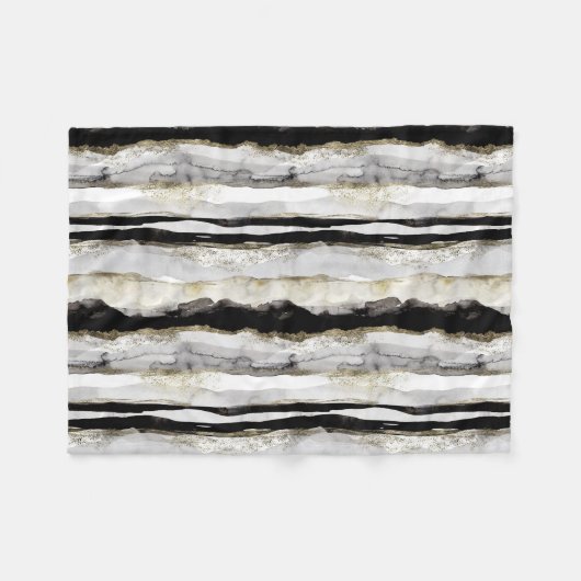 Abstracte multi-kleurenflatpanel fleece deken (Voorkant (Horizontaal))