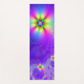Abstracte multibloem fantasie yogamat (Voorkant)