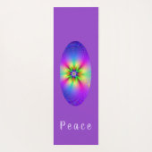 Abstracte multibloem fantasie yogamat (Achterkant)