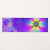 Abstracte multibloem fantasie yogamat (Voorkant (horizontaal))