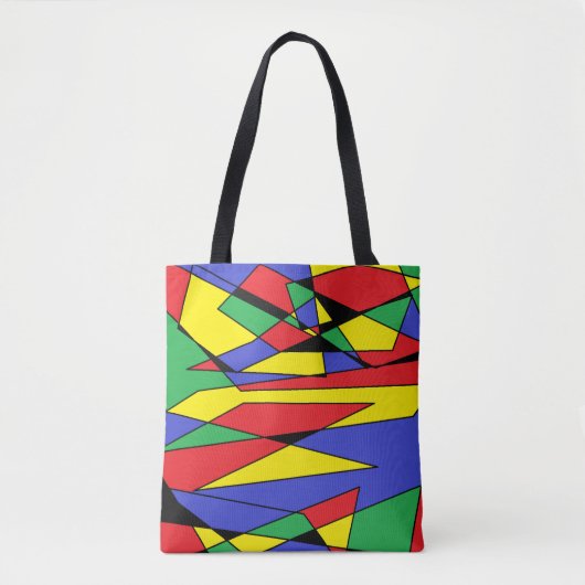 Abstracte Multicolor Canvas tas