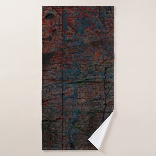 Abstracte multicolor grunge achtergrond met abstra badhanddoek (Badhanddoek)