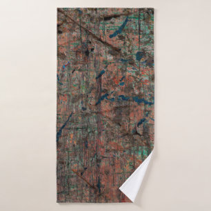 Abstracte multicolor grunge achtergrond met abstra badhanddoek