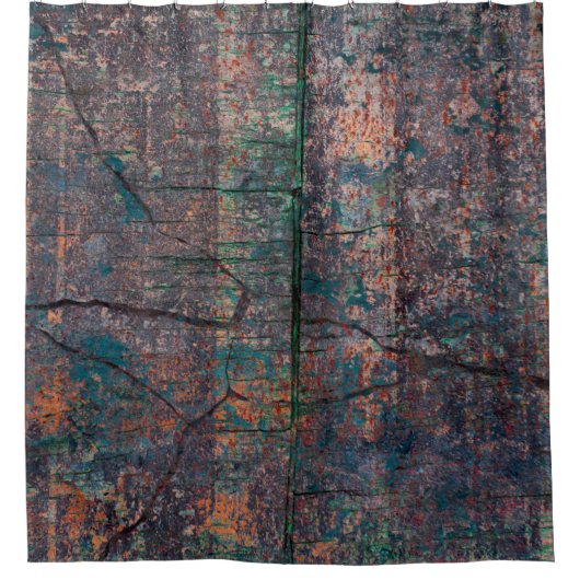 Abstracte multicolor grunge achtergrond met abstra douchegordijn (Voorkant)