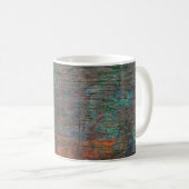 Abstracte multicolor grunge achtergrond met abstra koffiemok (Voorkant rechts)