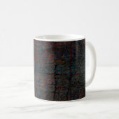 Abstracte multicolor grunge achtergrond met abstra koffiemok (Voorkant rechts)