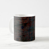 Abstracte multicolor grunge achtergrond met abstra koffiemok (Voorkant links)