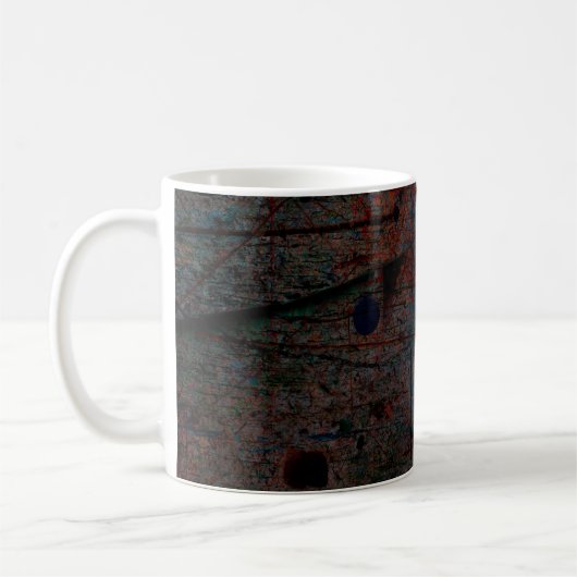 Abstracte multicolor grunge achtergrond met abstra koffiemok (Links)