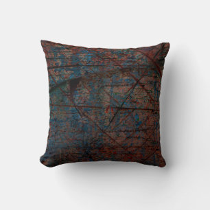 Abstracte multicolor grunge achtergrond met abstra kussen