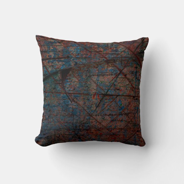 Abstracte multicolor grunge achtergrond met abstra kussen (Voorkant)