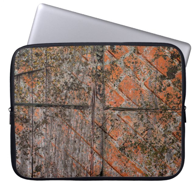 Abstracte multicolor grunge achtergrond met abstra laptop sleeve (Voorkant)