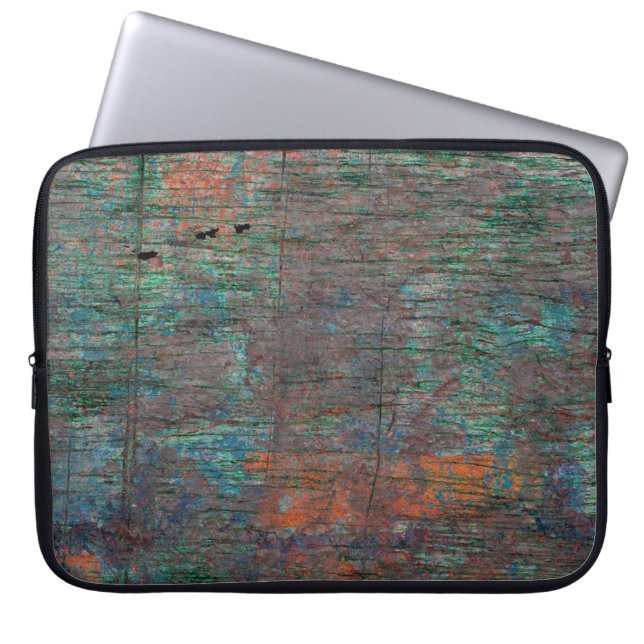 Abstracte multicolor grunge achtergrond met abstra laptop sleeve (Voorkant)