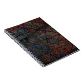 Abstracte multicolor grunge achtergrond met abstra notitieboek (Rechterzijde)