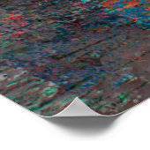 Abstracte multicolor grunge achtergrond met abstra poster (Hoek)