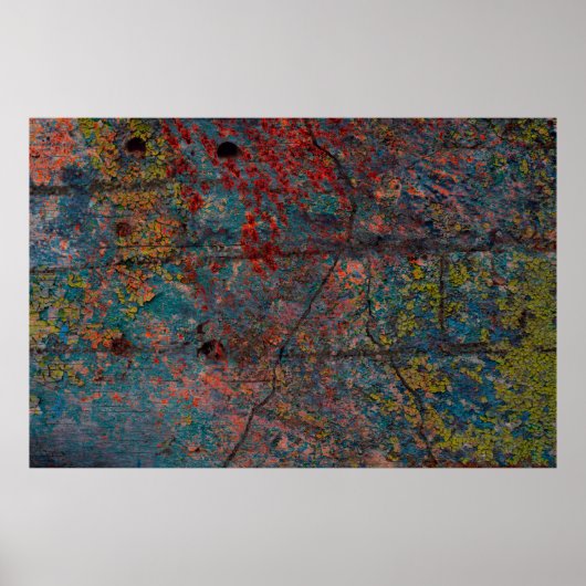 Abstracte multicolor grunge achtergrond met abstra poster (Voorkant)