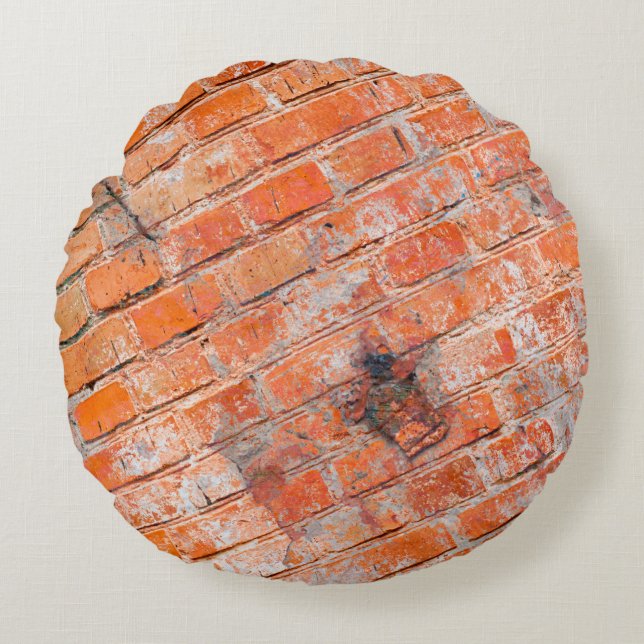 Abstracte multicolor grunge achtergrond met abstra rond kussen (Voorkant)