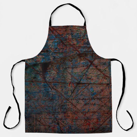 Abstracte multicolor grunge achtergrond met abstra schort (Voorkant)