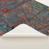 Abstracte multicolor grunge achtergrond met abstra sherpa deken (3/4)