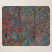 Abstracte multicolor grunge achtergrond met abstra sherpa deken (Voorkant (horizontaal))