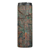 Abstracte multicolor grunge achtergrond met abstra thermosbeker (Achterkant)