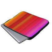Abstracte Multicolor Stripes Electronics Bag Laptop Sleeve (Voorkant onderkant)