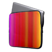 Abstracte Multicolor Stripes Electronics Bag Laptop Sleeve (Voorkant Links)