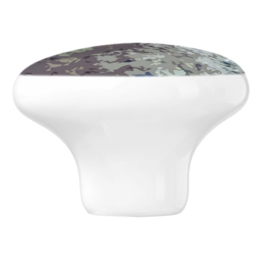 Abstracte multicolore fotografie keramische knop (Zijkant)