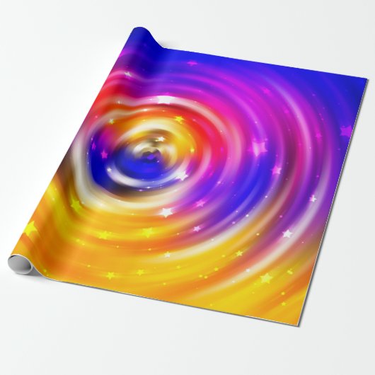 abstracte multicolored achtergrond. briljante cirk cadeaupapier (Uitgerold)