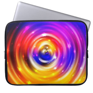 abstracte multicolored achtergrond. briljante cirk laptop sleeve