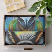 Abstracte Multicolored Little Donkey Tissuepapier (Geschenk)